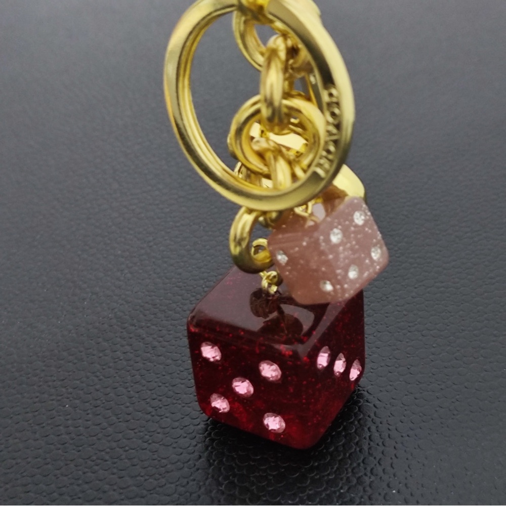 Coach Glitter Dice Keychain Charm - Picture 2 of 9